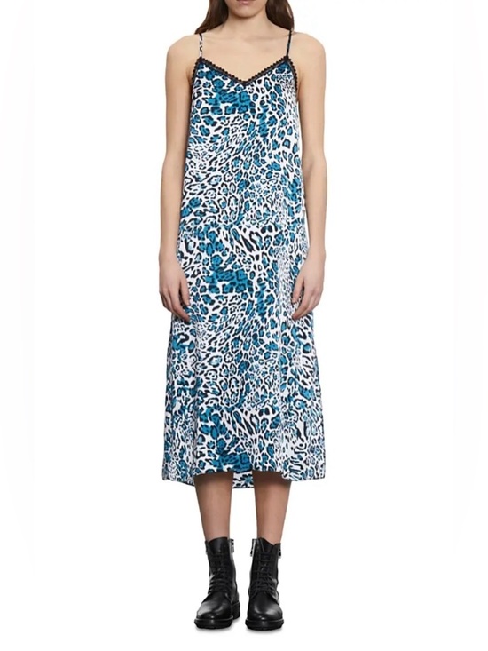 The Kooples Dresses & Skirts - The Kooples 100% Silk Leopard Print Lace Slip Dress – Size EU 1 / XS-S – NWT